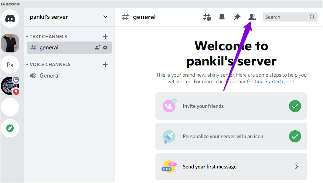 Show-Member-List-Discord-Server كيفية جعل شخص ما مسؤولًا أو مالكًا لخادم على Discord
