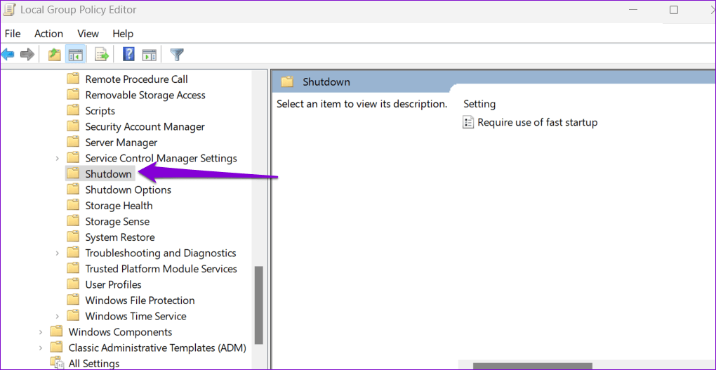 Shutdown-Policy أفضل 4 طرق لتعطيل بدء التشغيل السريع على Windows 11