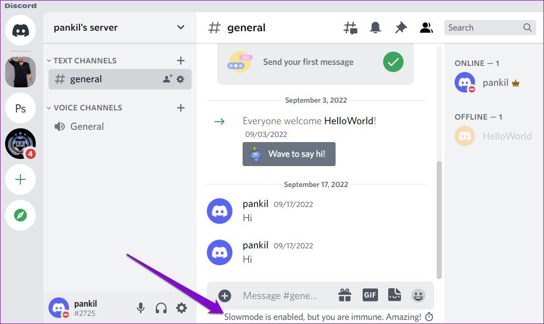 Slowmode-Enabled-on-Discord كيفية تمكين أو تعطيل الوضع البطيء على Discord