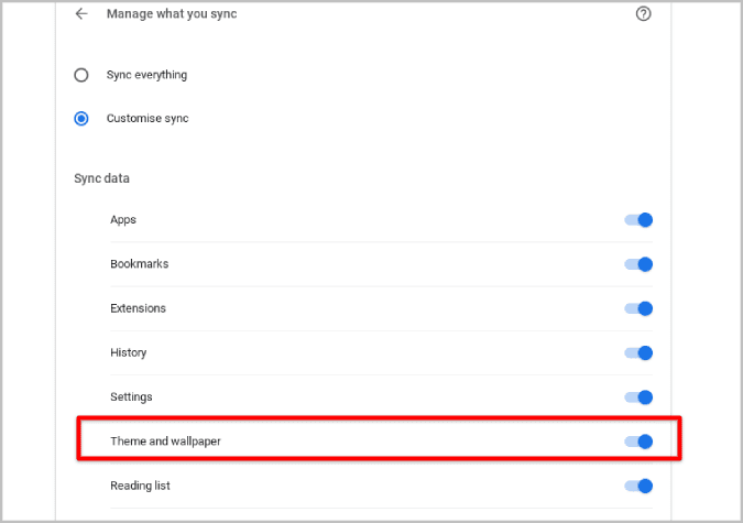 Theme-and-Wallpaper-Sync-on-Chromebook كيفية تعيين الخلفية وشاشة التوقف على Chromebook