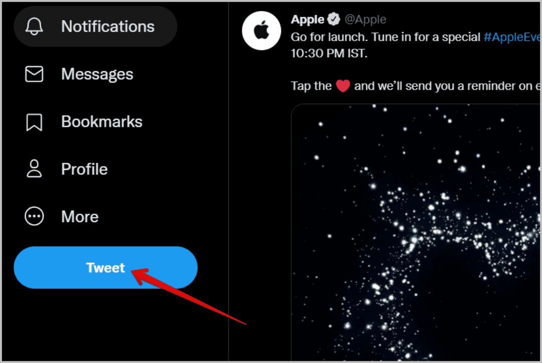 Tweet-on-desktop كيفية عرض ونشر وتصفية المحتوى الحساس على تويتر