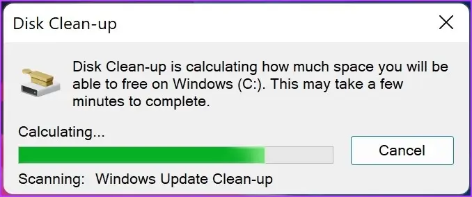 Wait-as-it-cleans-system-files 3 طرق لإزالة الملفات المتبقية بعد إلغاء تثبيت البرنامج على Windows