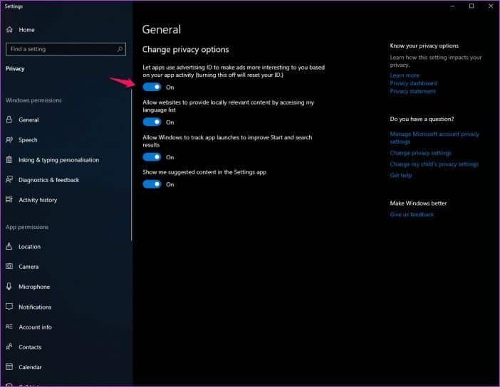 Windows-10-Privacy-Settings-6_4d470f76dc99e18ad75087b1b8410ea9-702x544 5 إعدادات خصوصية Windows 10 يجب تغييرها على الفور