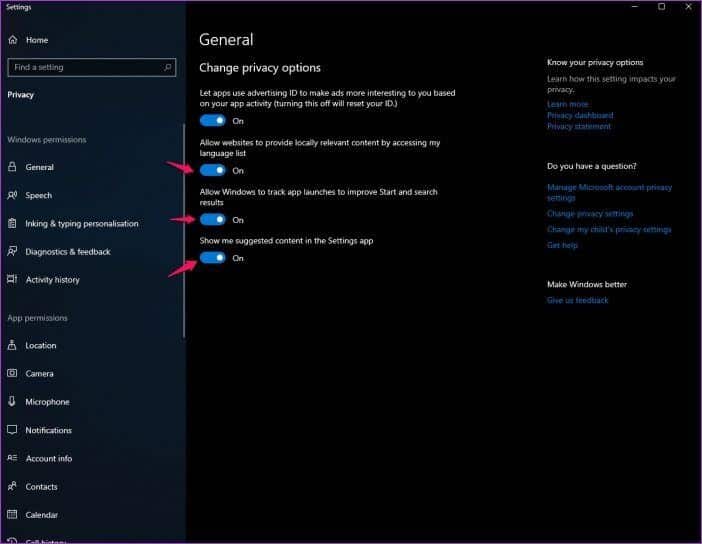 Windows-10-Privacy-Settings-7_4d470f76dc99e18ad75087b1b8410ea9-702x544 5 إعدادات خصوصية Windows 10 يجب تغييرها على الفور