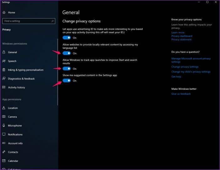 5 إعدادات خصوصية Windows 10 يجب تغييرها على الفور - %categories