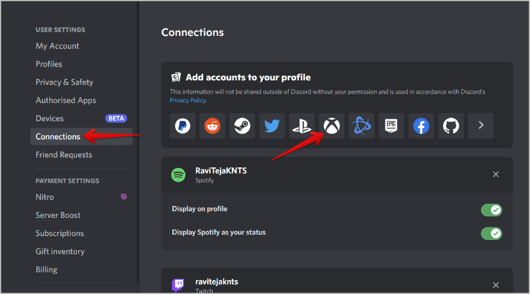 Xbox-connections-in-Discord كيفية الاتصال واستخدام Discord مع Xbox