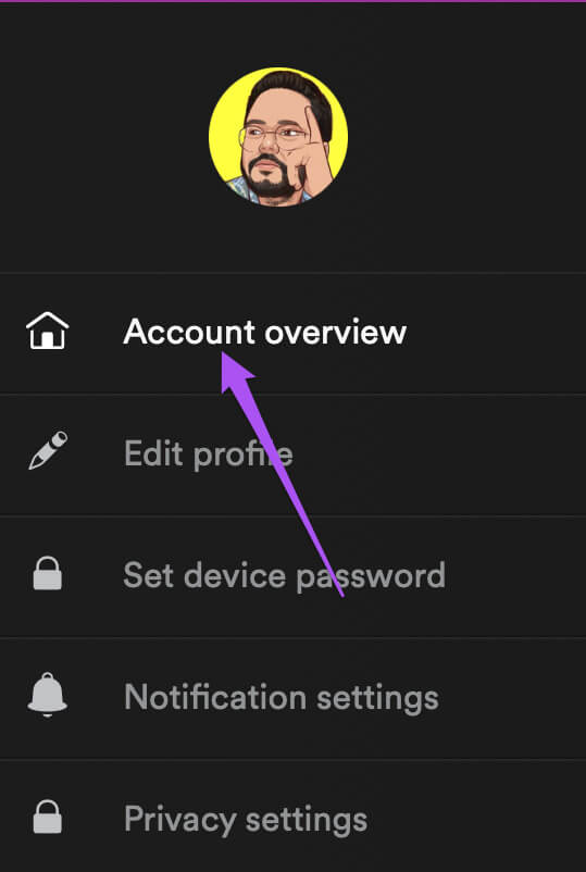 account-overview-account-settings-spotify-539x802 كيفية تسجيل الخروج من جميع الأجهزة على Spotify مرة واحدة