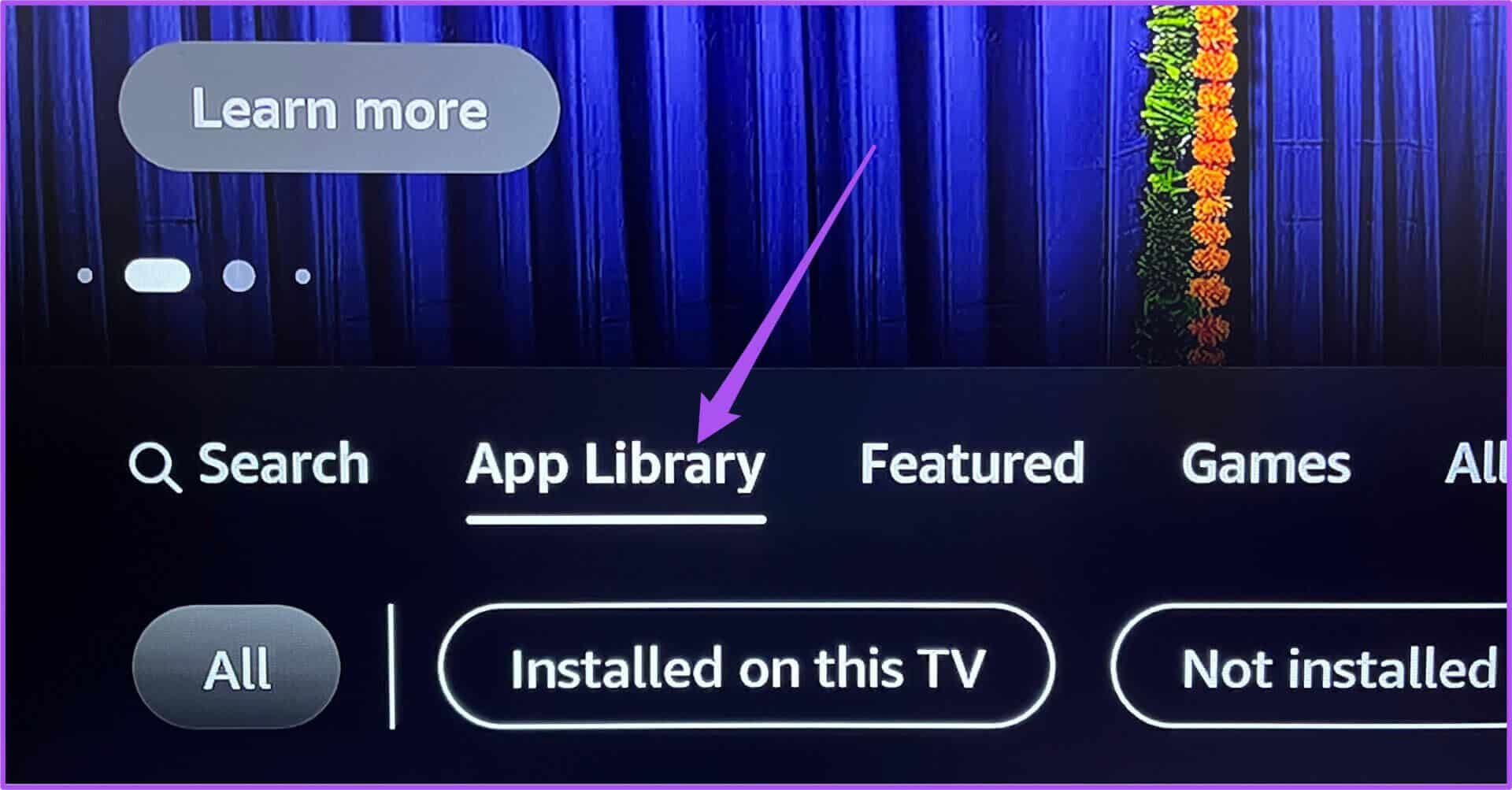 app-library-app-store-fire-tv-stick-1920x1003 أفضل 7 طرق لإصلاح عدم عمل تطبيق Apple TV على Amazon Fire TV Stick