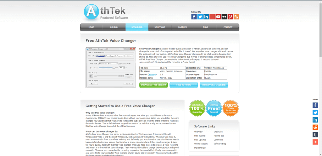 athtek-voice-changer-official-website-1024x498-1 19 أفضل برنامج مجاني لتغيير الصوت على Discord