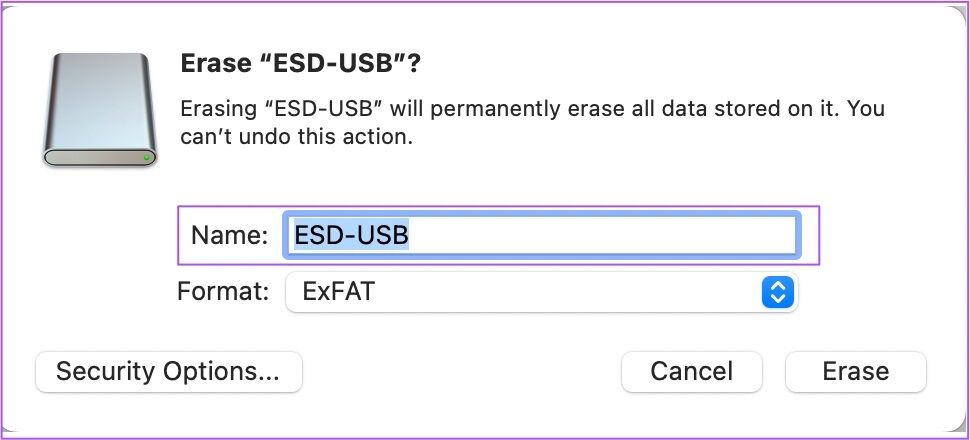 change-usb-name-disk-utility-mac-970x440 أفضل طريقتين لتهيئة وفورمات محرك أقراص USB على جهاز Mac