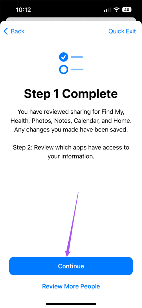 continue-to-step-2-safety-check-iphone-474x1024-1 كيفية استخدام فحص الأمان على iPhone