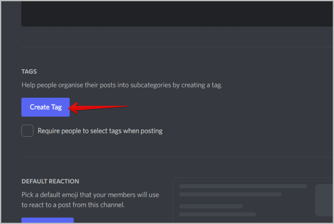 create-tag-on-Discord كيفية إنشاء وإعداد واستخدام قناة المنتديات على Discord