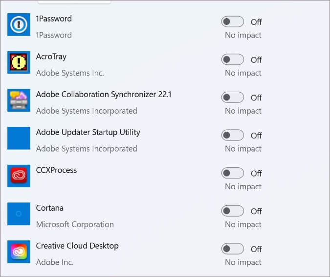 disable-startup-apps-675x568 أفضل 8 طرق لتحسين أداء وحدة المعالجة المركزية على Windows 11