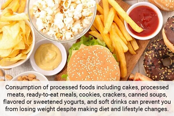 eating-too-much-processed-foods-are-the-reason-you-are-not-losing-weight-600x400 10 أسباب لعدم فقدان الوزن