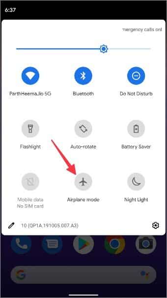 enable-airplane-mode-on-android-340x604 أفضل 10 طرق لإصلاح عدم تشغيل Instagram لمقاطع الفيديو تلقائيًا