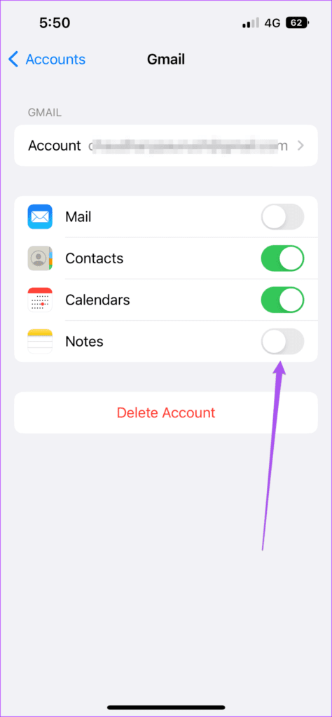 enable-gmail-for-notes-settings-iphone-474x1024-1 أفضل 6 طرق لإصلاح عدم مزامنة Google Keep على iPhone