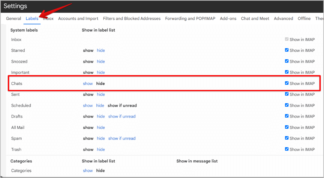 enabling-IMAP-for-Chat-in-Gmail كيفية تصدير الدردشة من Google Chat
