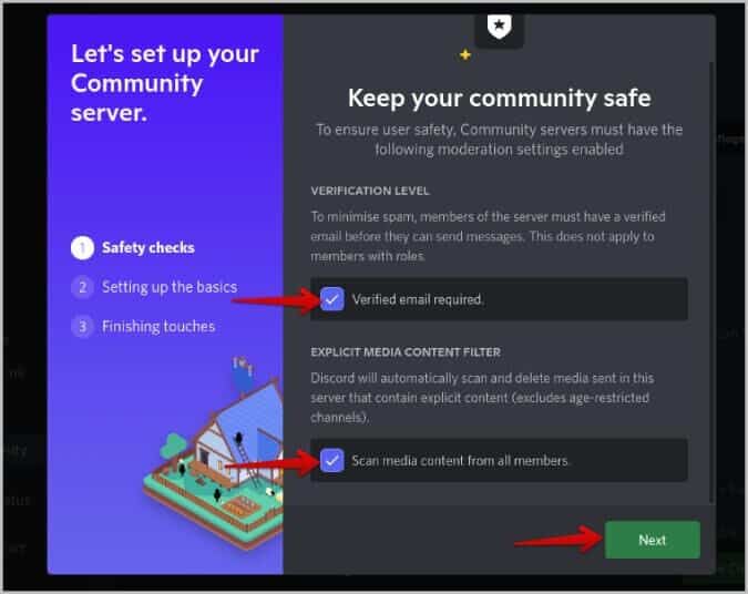 enabling-the-community-option-675x536 كيفية إنشاء وإعداد واستخدام قناة المنتديات على Discord