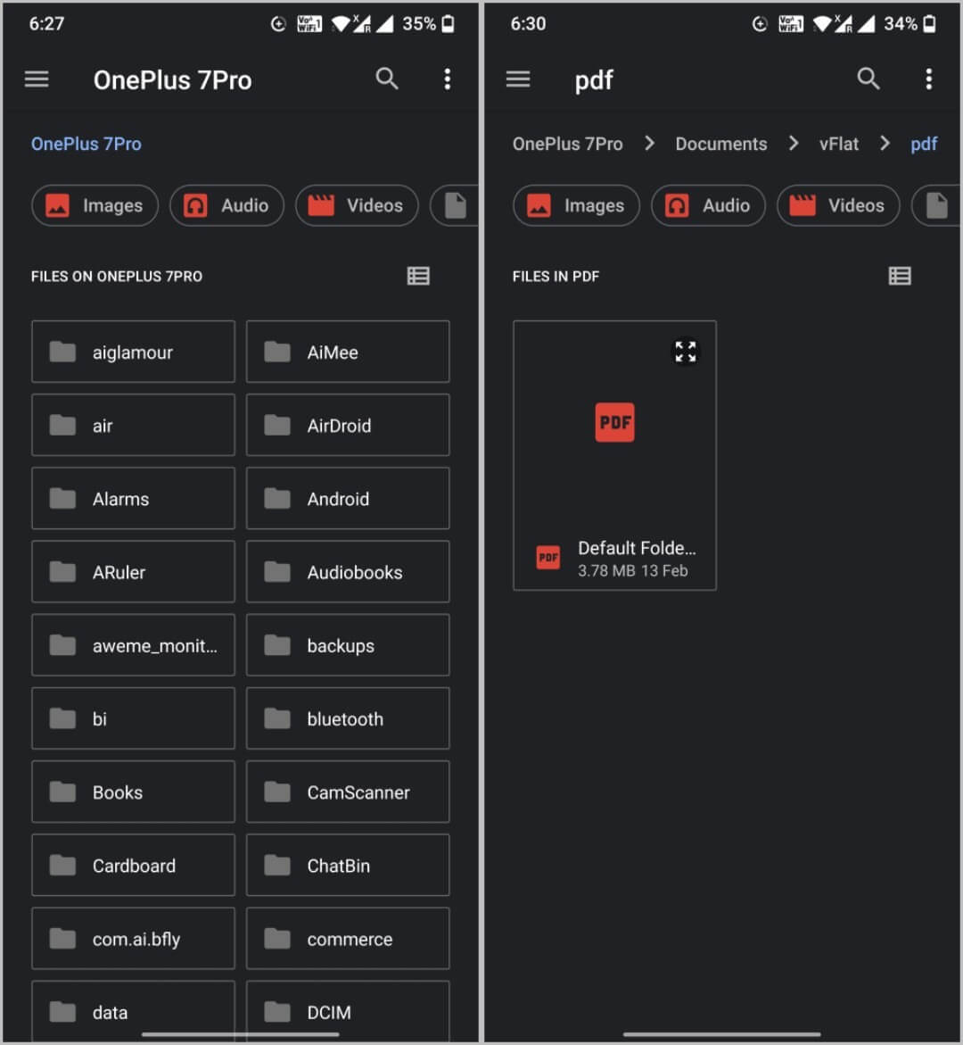 files-and-foldrs-1080x1171 كيفية إضافة اختصار ملف / مجلد إلى شاشة Android الرئيسية