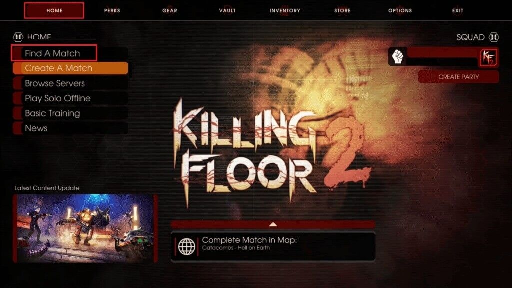 إصلاح Killing Floor 2 غير قادر على العثور على تطابق PS4 - %categories