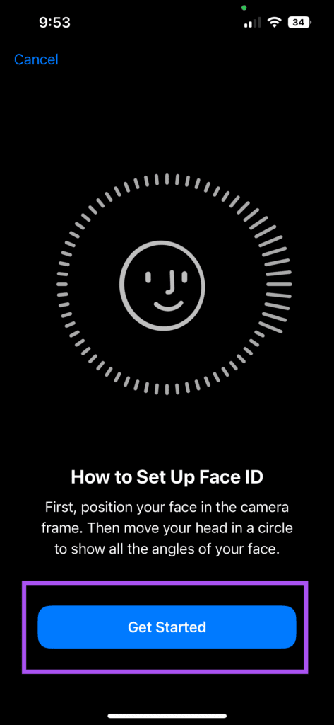 get-started-face-id-settings-iphone-473x1024-1 أفضل 6 طرق لإصلاح عدم عمل Face ID في الوضع الأفقي على iPhone