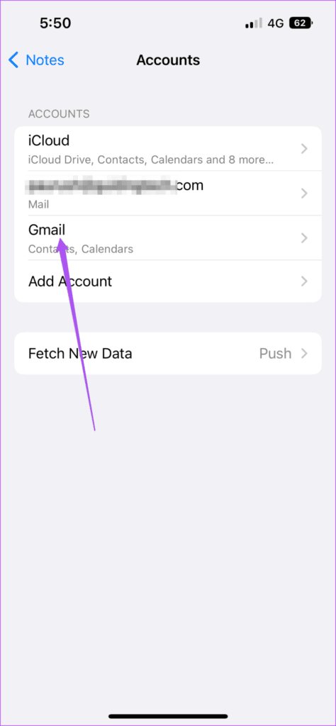 gmail-accounts-notes-settings-iphone-474x1024-1 أفضل 6 طرق لإصلاح عدم مزامنة Google Keep على iPhone