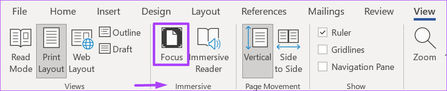 كيفية تمكين وتعطيل وضع التركيز في Microsoft Word - %categories