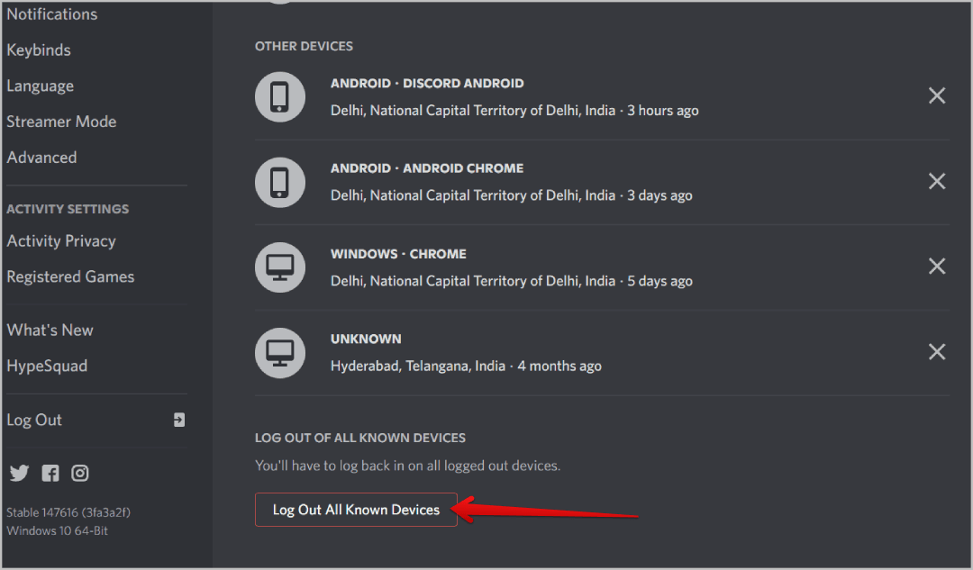 log-out-all-known-devices كيفية التحقق من مكان تسجيل الدخول إلى حسابي Discord
