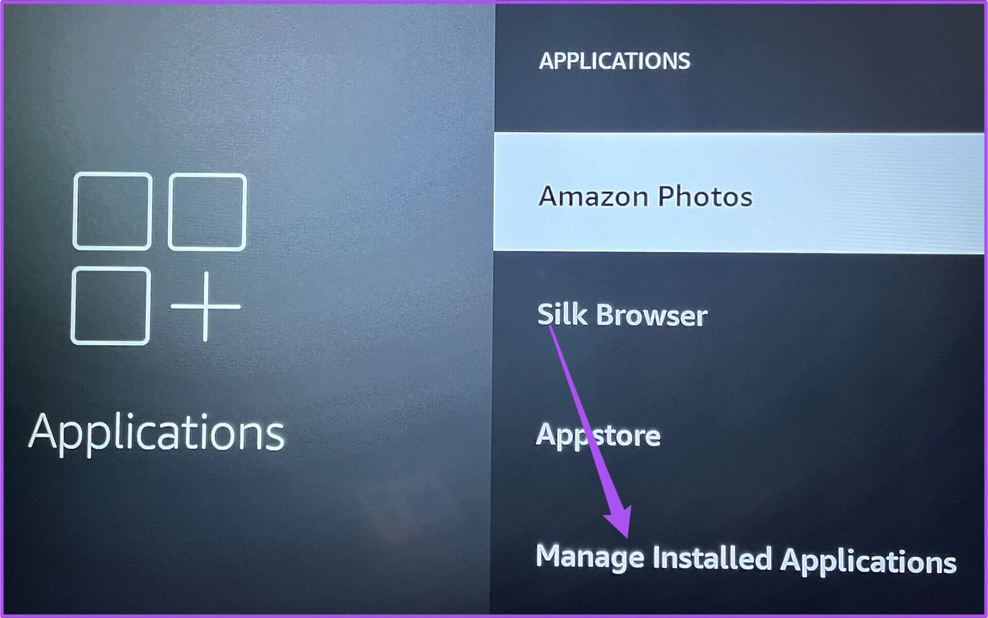 manage-installed-applications-settings-fire-tv-stick-1920x1201 أفضل 7 طرق لإصلاح عدم عمل تطبيق Apple TV على Amazon Fire TV Stick