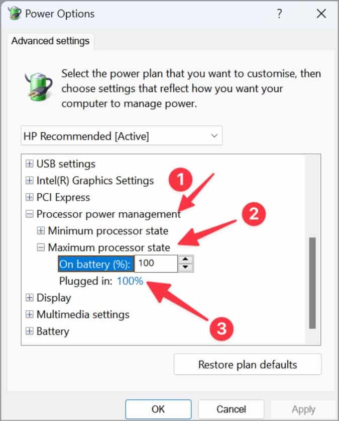 maximum-processor-state-675x837 أفضل 8 طرق لتحسين أداء وحدة المعالجة المركزية على Windows 11