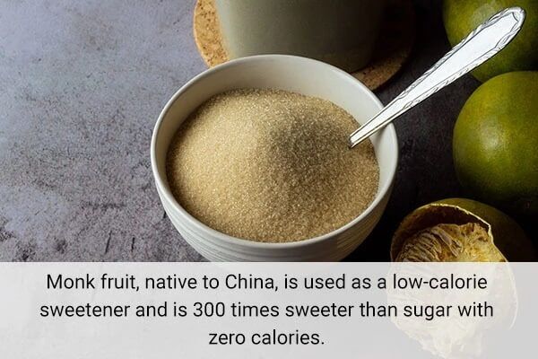 monk fruits alternatives of sugar 600x400 - 10 محليات طبيعية وبدائل السكر