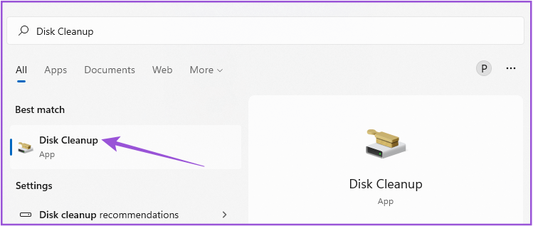 open-disk-cleanup-win-11 أفضل 7 إصلاحات للخلفية السوداء خلف أيقونة المجلد في Windows 11
