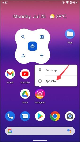 open-instagram-app-info-menu-1-340x605 أفضل 10 طرق لإصلاح عدم تشغيل Instagram لمقاطع الفيديو تلقائيًا