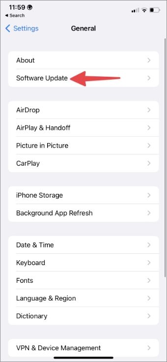 open-software-update-340x736 كيف تبدأ SharePlay في الرسائل على iPhone و iPad