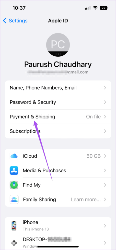 كيفية تغيير طريقة الدفع لحساب Apple على iPhone و iPad و Mac - %categories