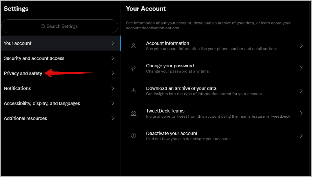 privacy-and-safety-option-in-Twitter كيفية عرض ونشر وتصفية المحتوى الحساس على تويتر
