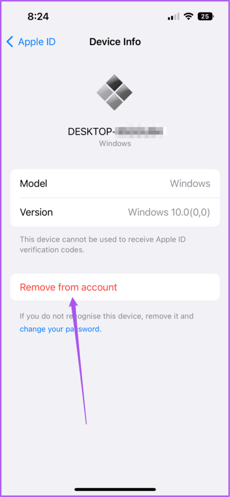 remove-device-from-apple-account-iphone-settings-474x1024-1 أفضل 7 طرق لإصلاح عدم عمل تطبيق Apple TV على Amazon Fire TV Stick