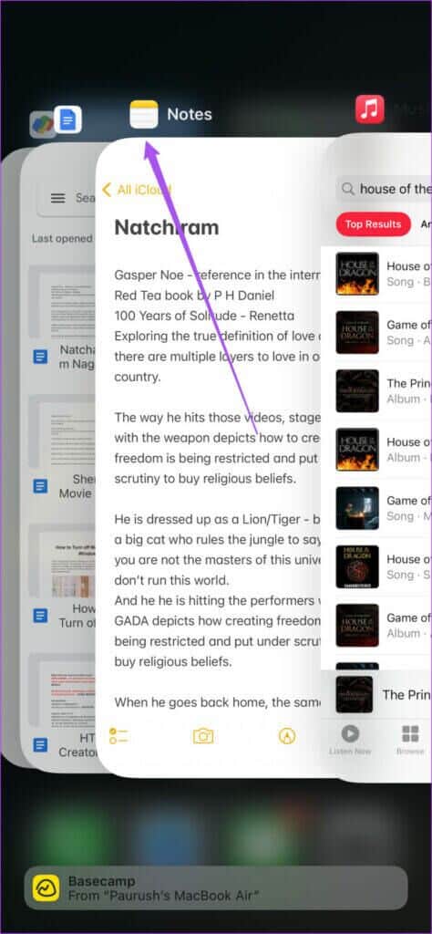 remove-notes-app-from-background-iphone-474x1024-1-474x1024 أفضل 6 طرق لإصلاح عدم مزامنة Google Keep على iPhone