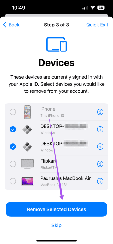 remove-selected-devices-safety-check-iphone-474x1024-1 كيفية استخدام فحص الأمان على iPhone