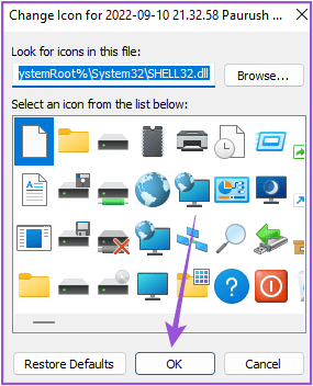select-new-folder-icon-image-win-11 أفضل 7 إصلاحات للخلفية السوداء خلف أيقونة المجلد في Windows 11