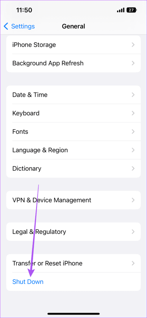 shut-down-general-settings-iphone-474x1024-1 أفضل 6 طرق لإصلاح عدم عمل Face ID في الوضع الأفقي على iPhone