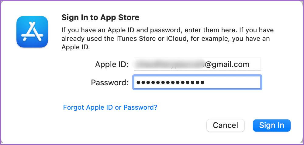 sign-in-to-apple-account-on-mac-app-store-1 أفضل 7 طرق لإصلاح عدم عمل تطبيق Apple TV على Amazon Fire TV Stick