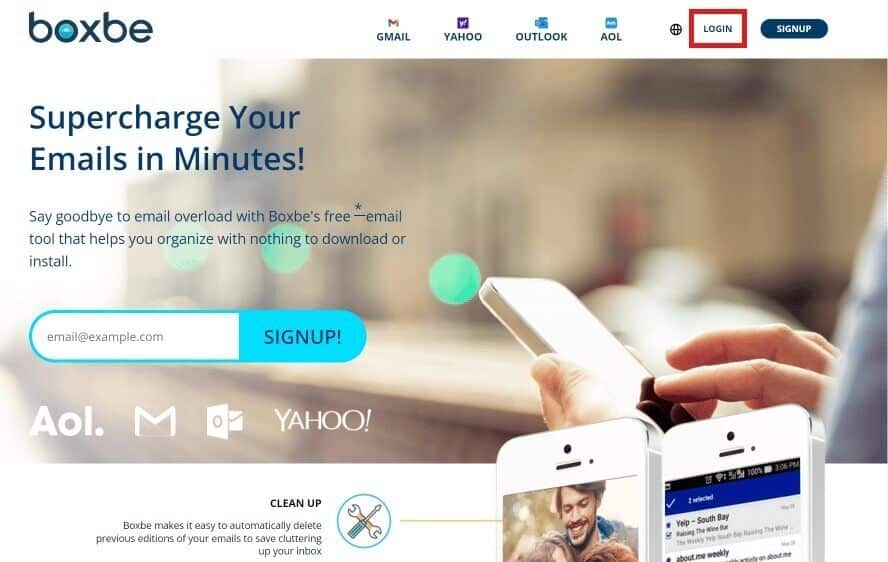 tap-on-login-at-the-top-bar-on-the-website-1-1-888x562 كيفية إلغاء تثبيت Boxbe
