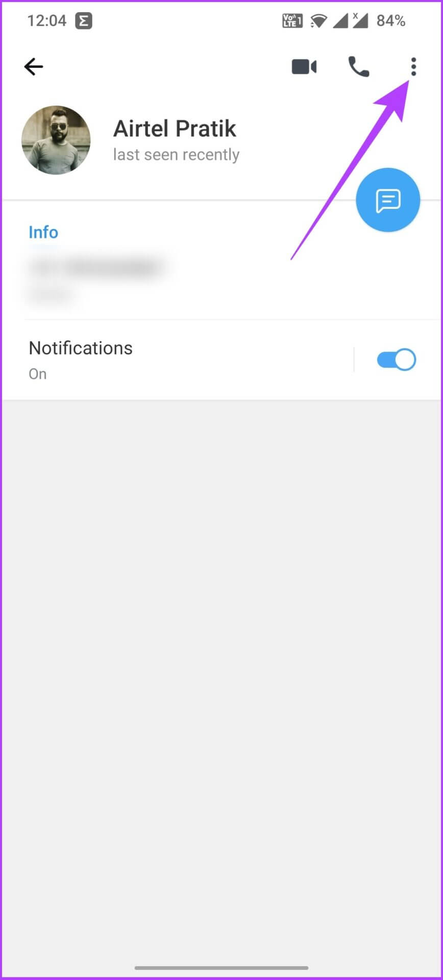 tap-on-the-three-dots-1-868x1920 كيفية حذف جهات اتصال Telegram على iPhone أو Android أو الكمبيوتر الشخصي