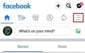 tap-on-the-three-line-option-to-open-account-sett-350x219 كيف تقوم بإيقاف تشغيل البث المباشر على Facebook