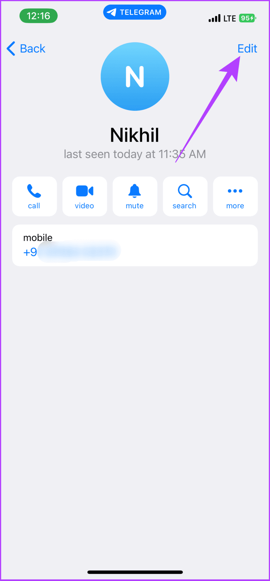 tap-on-their-user-avatar كيفية حذف جهات اتصال Telegram على iPhone أو Android أو الكمبيوتر الشخصي