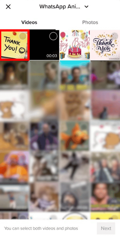 upload-the-video-you-just-saved- كيفية الجمع بين اثنين من مسودات TikTok
