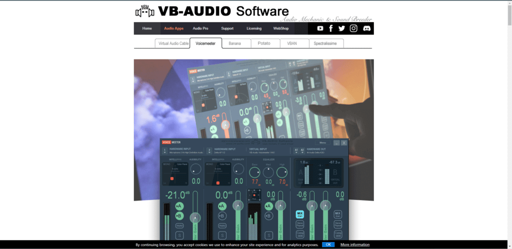 voicemeeter-official-website-1024x498-1 19 أفضل برنامج مجاني لتغيير الصوت على Discord