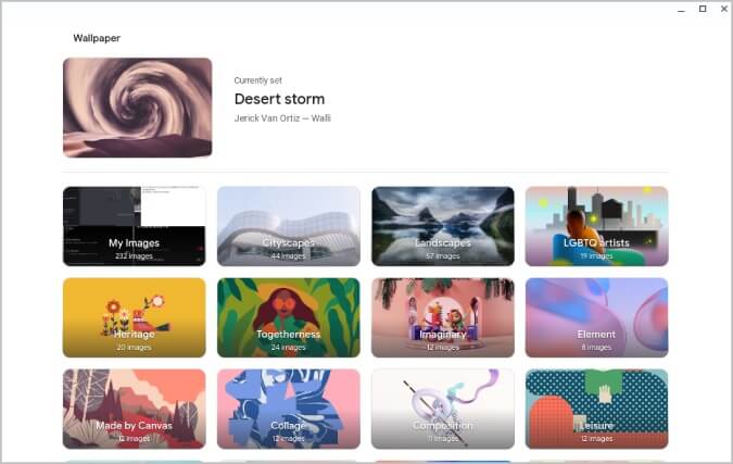 wallpaper-app-on-Chrome-OS-675x427 كيفية تعيين الخلفية وشاشة التوقف على Chromebook
