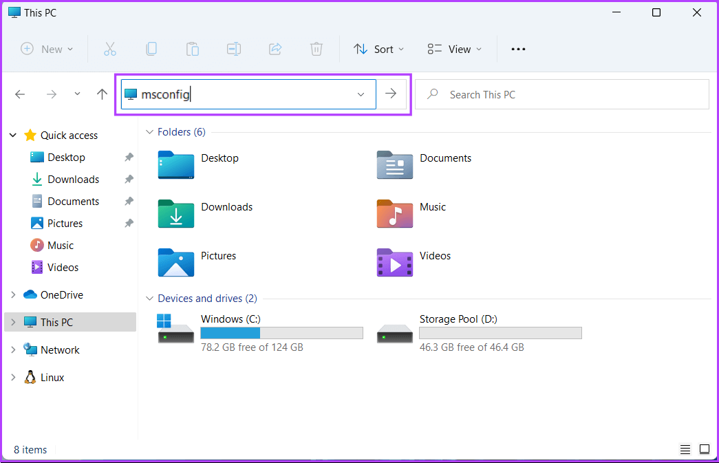 Access-MSConfig-Using-File-Explorer-1 أفضل 6 طرق للوصول إلى MSConfig على Windows 11
